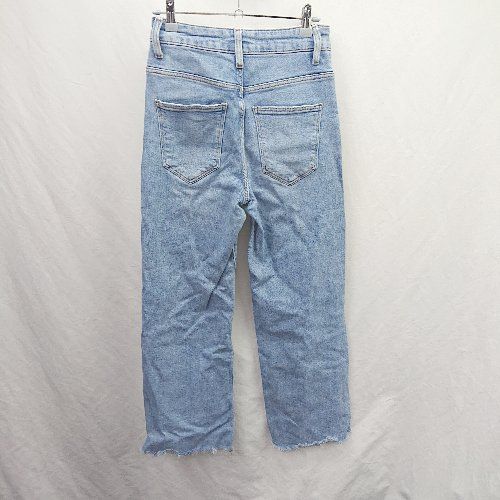 ZARA✰︎デニムパンツ34 ZARA デニムパンツ レディース34サイズ クラッシュ加工 ダメージ
