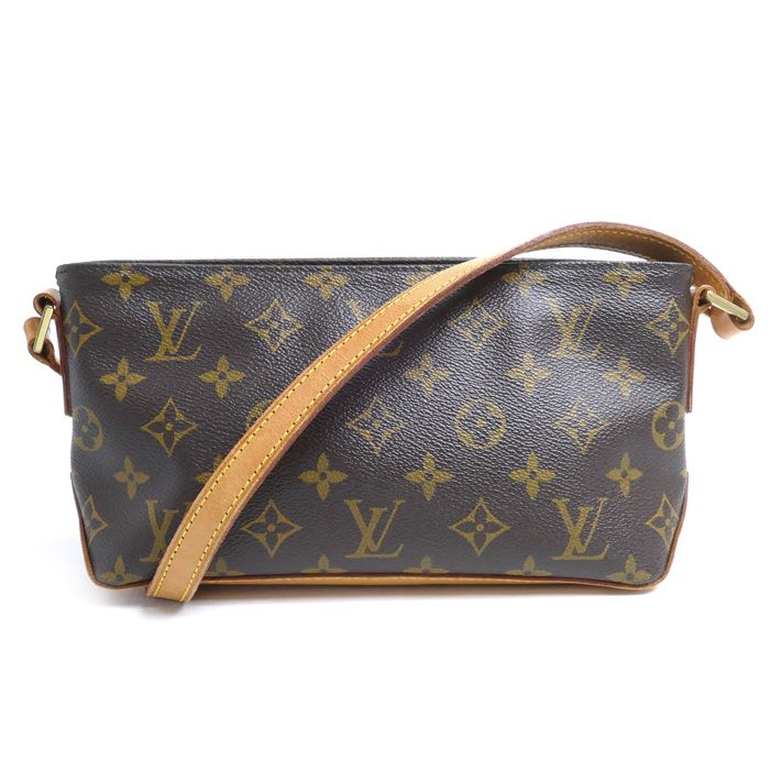 LOUIS VUITTON ルイ・ヴィトン モノグラム トロター ショルダーバッグ ブラウン M51240 SD1001 レディース 中古