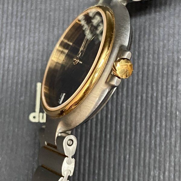 D393 Dunhill ダンヒル ミレニアム ブラックローマン 腕時計 SS