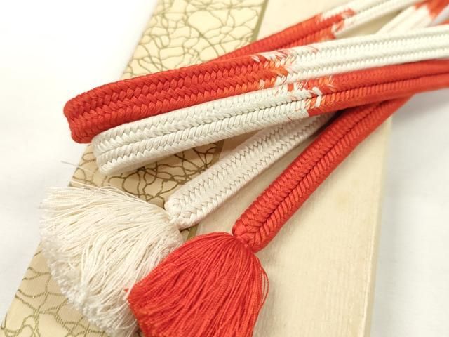 平和屋本店 上 有職組紐道明 帯締め 冠組 十段 緋色 宮内庁御用 国立博物館御用 東京芸術大学御用 CXAA0669s5