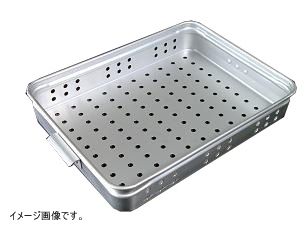 新品】AKAO(アカオ) アルミ穴明手付番重(板取手) 小 80 ABV60308