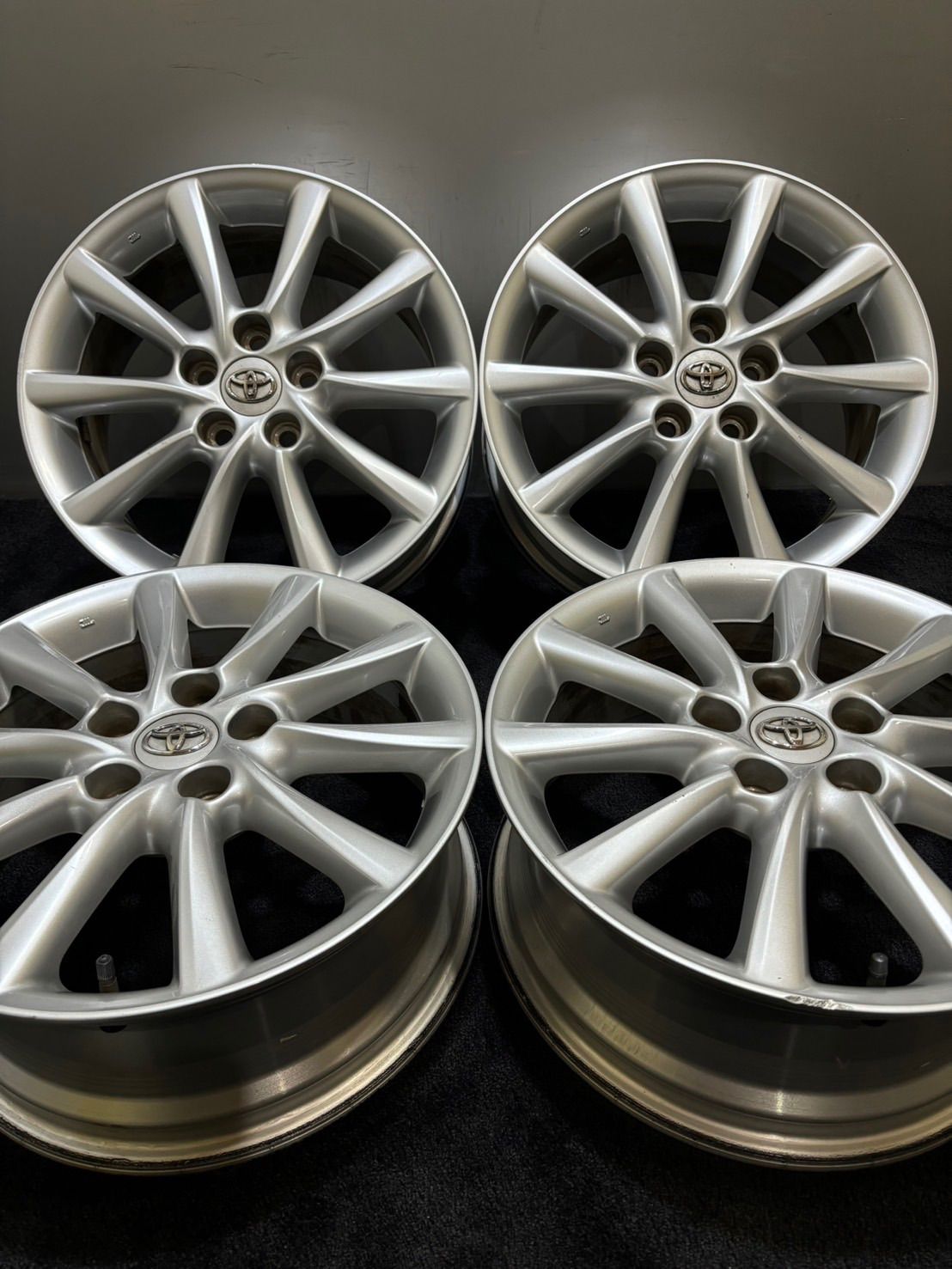 トヨタ 50系 エスティマ 純正 17インチ 7J +50 114.3 5H アルミホイール 4本 C-HR (1-H252)