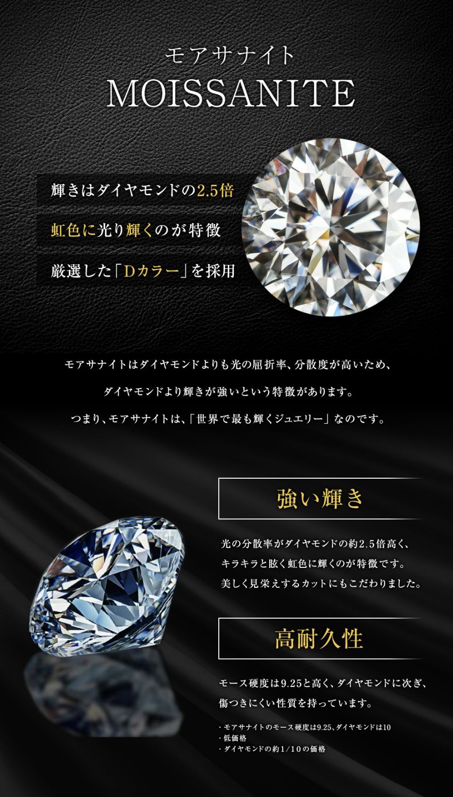 ピンク モアサナイト ネックレス 1ct 一粒 レディース ピンク