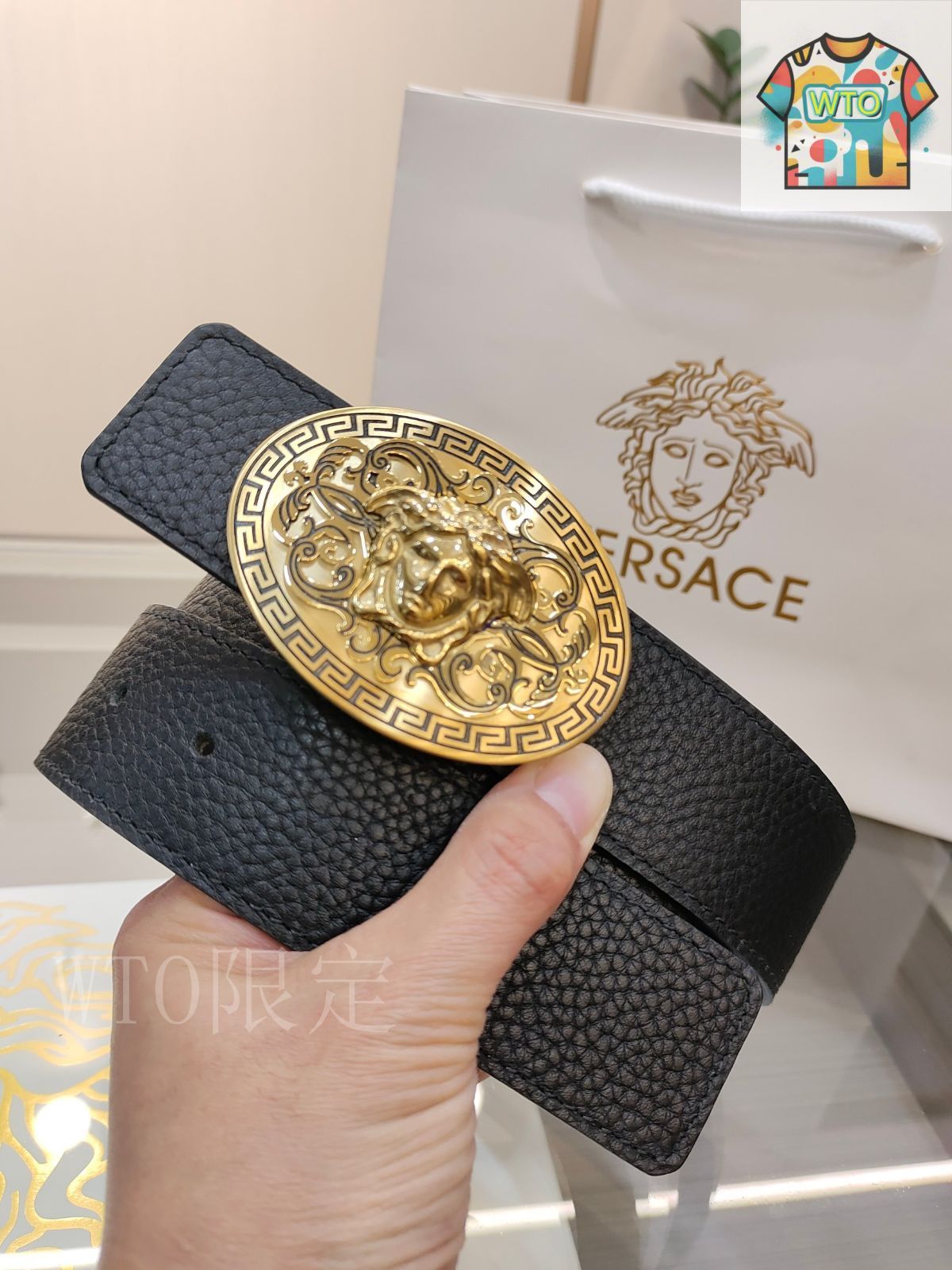 今日特価】Versace ヴェルサーチ メデューサベルト - メルカリ