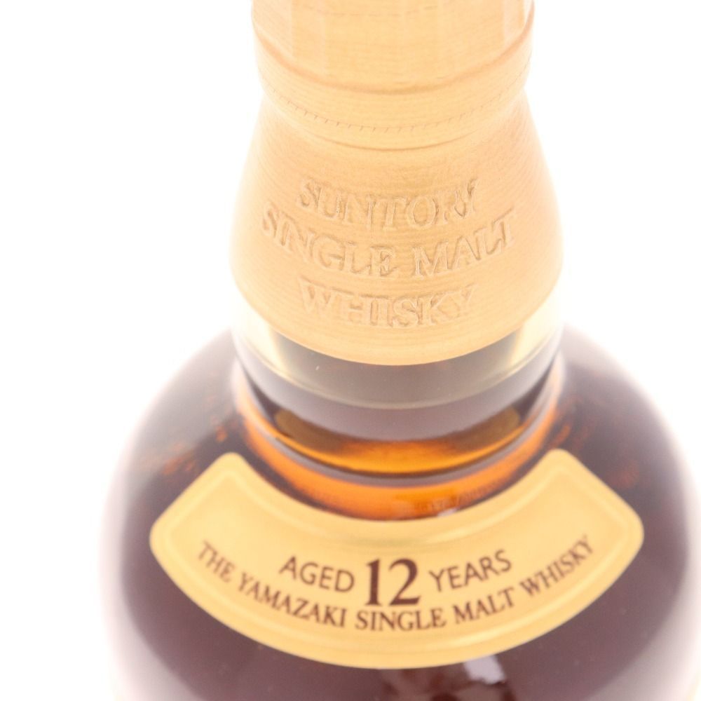 ○ 酒 サントリー 山崎12年 シングルモルト ウイスキー 700ml 43