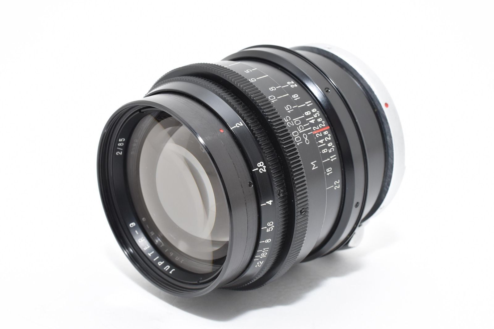 上 ジュピター JUPITER-9 85mm F2 ブラック コンタックス CONTAX Cマウント用 完動品 02P52A510078