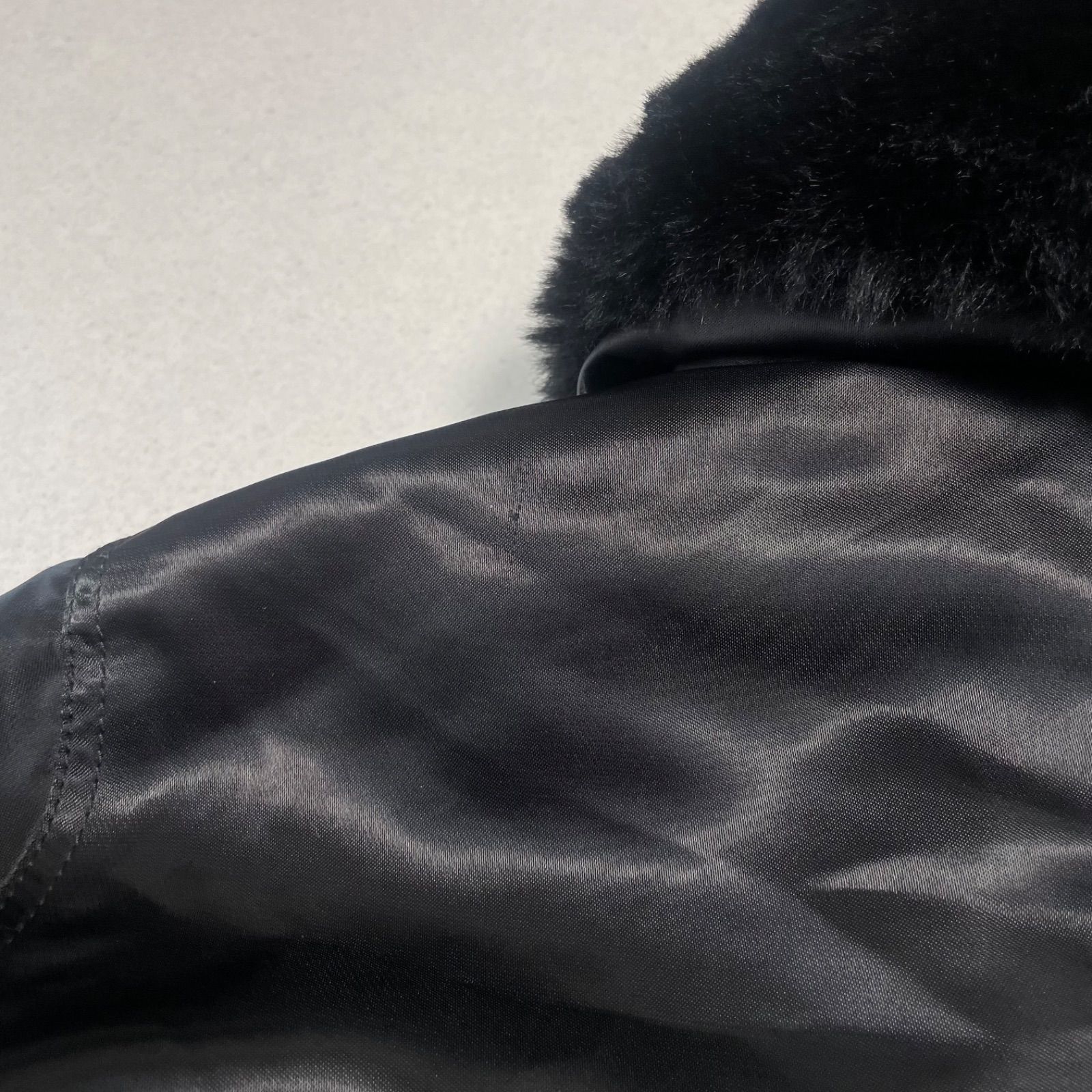 archive GAP アーカイブ ギャップファー付き フライトジャケット ミリタリーブルゾン 光沢 短丈 中綿入り y2k 平成ギャル フェアリーグランジ GULLKHAN_COM