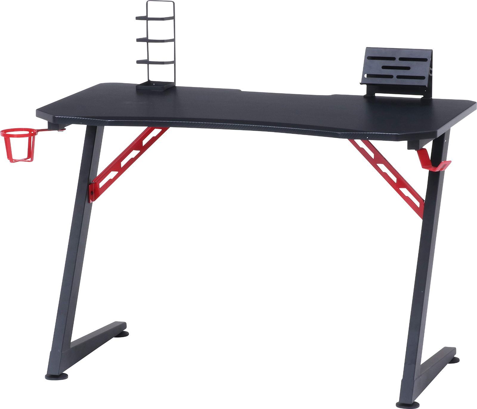数量 高さ70cm 奥行60cm レッド 幅105cm スチール パソコンデスク レイズ ゲーミングデスク 18572 不二貿易