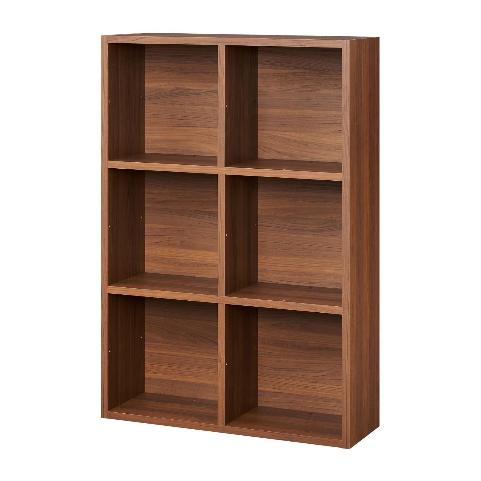 人気商品】飾り棚 シェルフ マス目 自然の素材感を表現した木目調 ダーク 