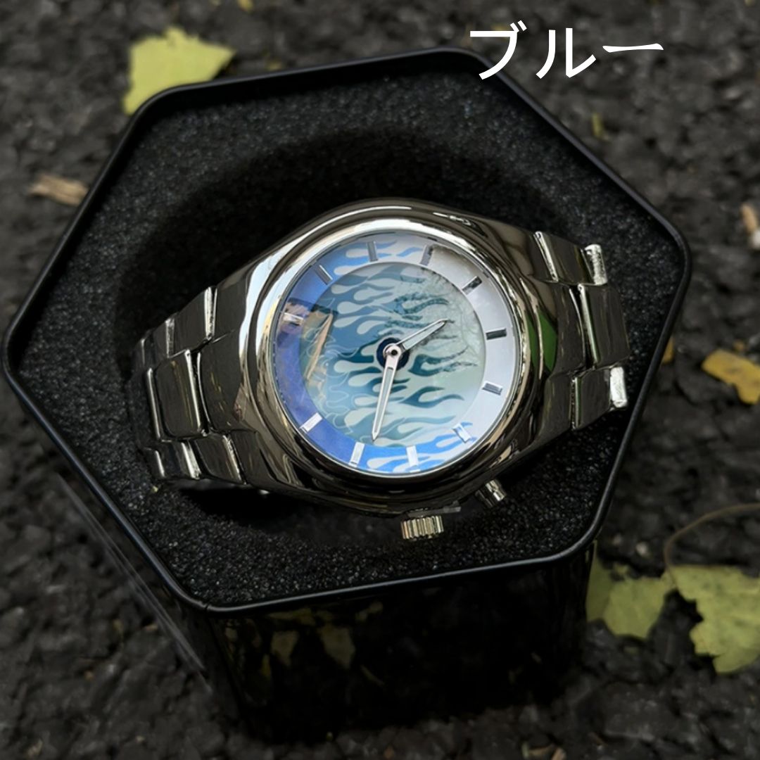 y2k 火 archivevintage 00s Dynamic flame ケルシウムウォッチ