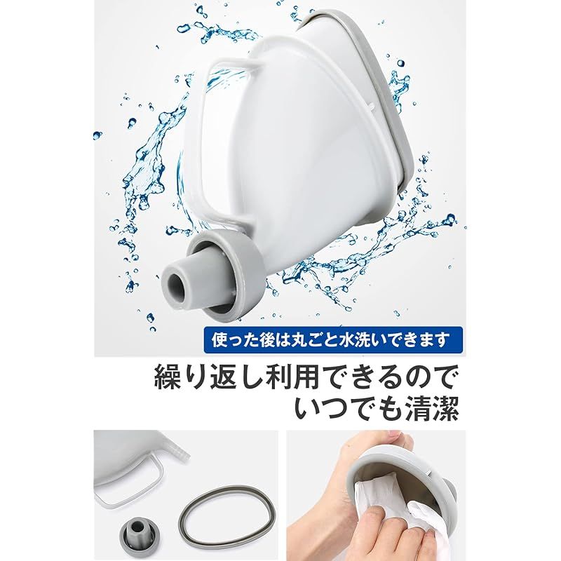 AFROMARKET) 簡易トイレ 非常用トイレ 携帯トイレ 防災 登山 キャンプ アウトドア 震災 地震 断水 ペットボトル携帯トイレ 尿瓶 男女兼用  1 - メルカリ