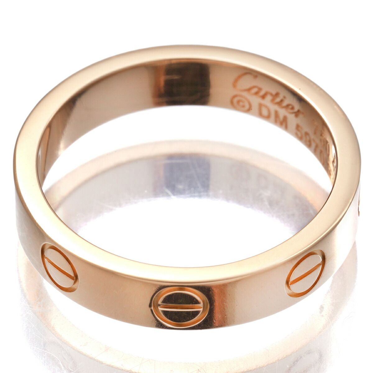 カルティエ ミニラブ リング 指輪 K18 9号 Cartier 中古 プレラブド 