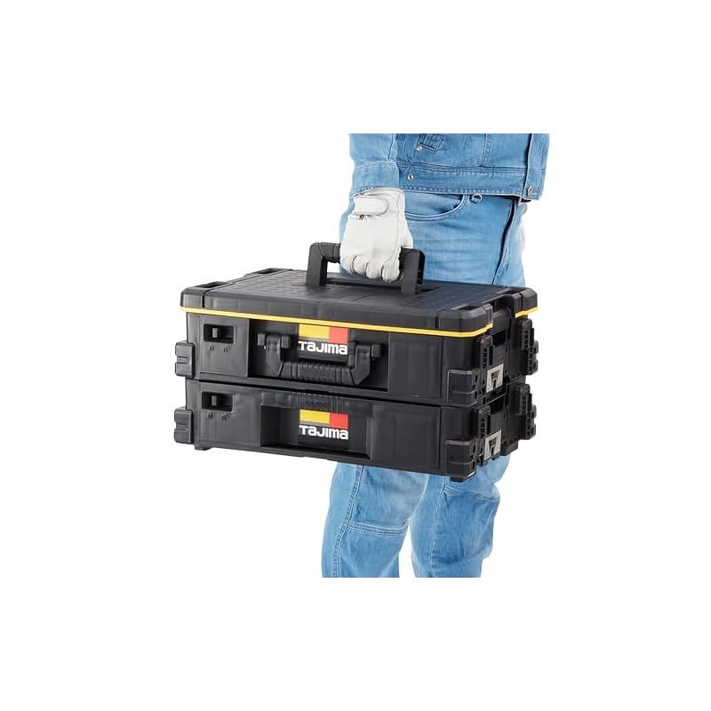 タジマ セフシステム セフ引出しボックス２段セット TB-HBOX2 上段 セフパーツケーススSサイズ9 個 下段 フリートレイが収納された引出し型ボックス 外側にセフホルダー機能8個 最大積載量20kg 上 下段の最大積載量10kg 重ねて置くだけで連結す STEELWINDOWSANDDOORS_COM