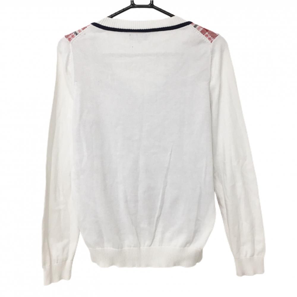 美品 callaway 千鳥格子 Vネック ニット キャロウェイ キャロウェイ