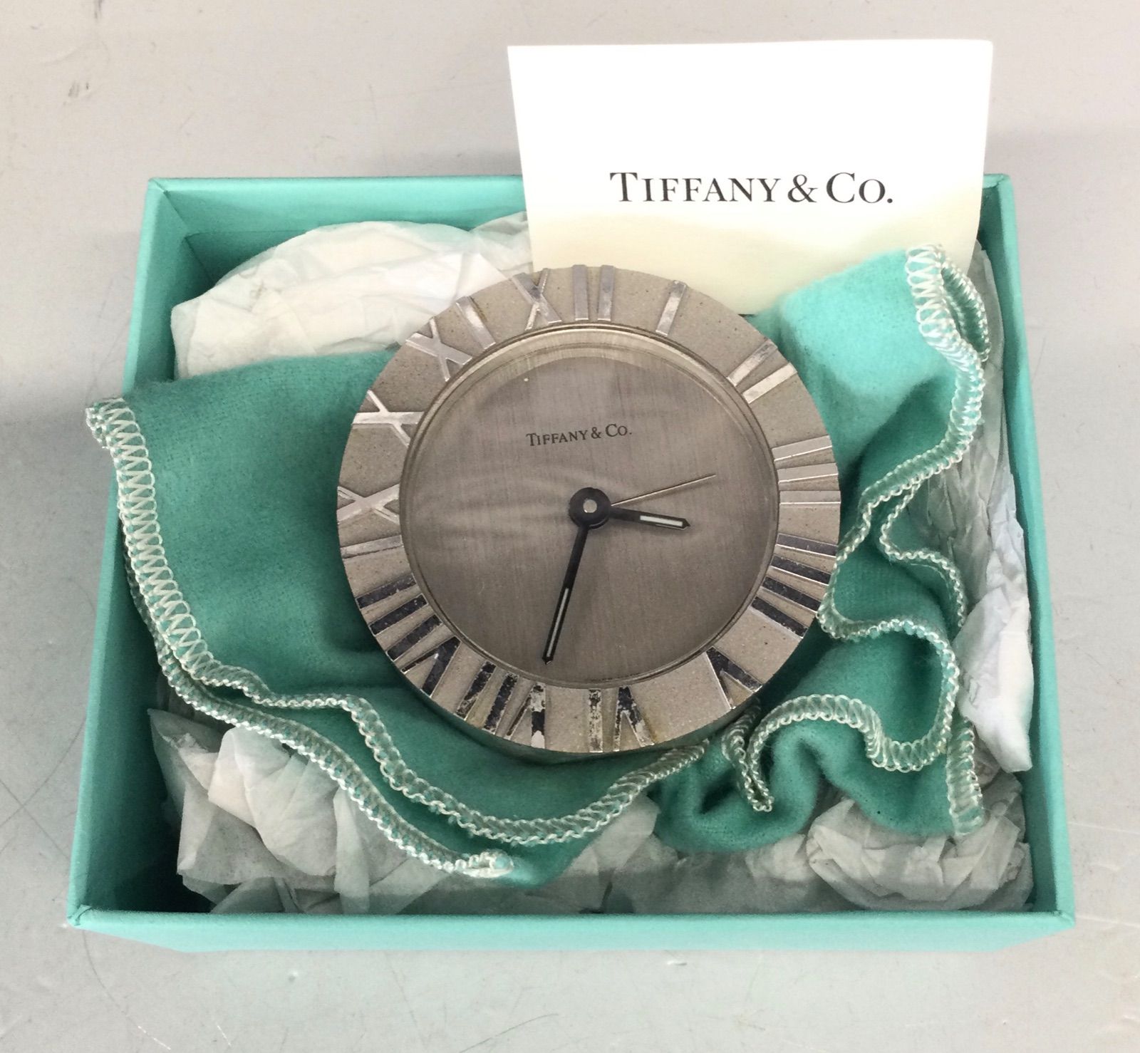 【ジャンク】ティファニー TIFFANY アトラス クロック 置き時計 ジャンク】ティファニー TIFFANY アトラス クロック 置き時計