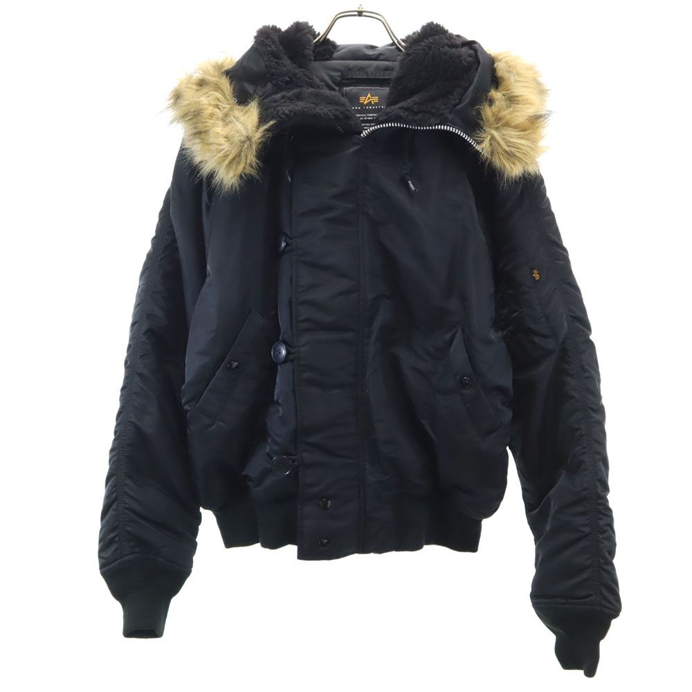 ALPHA INDUSTRIES INC アルファインダストリーズ N2-B フライトジャケット M ブラック 中綿 メンズ 古着