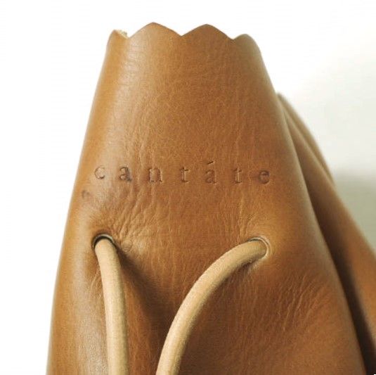 CANTATE カンタータ Kinchaku Bag 巾着バッグ FAUVE ヴォー・バレニア 