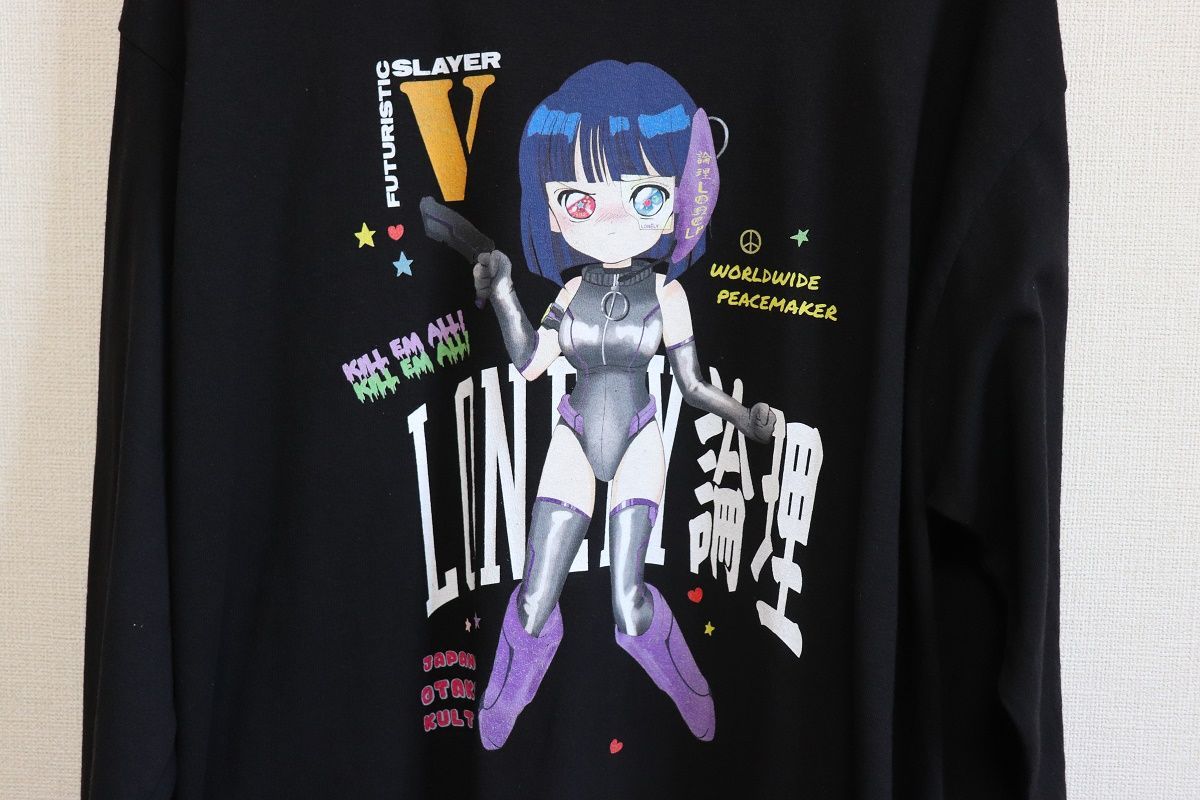 lonely論理×hikari&新品メンズ長袖TシャツXLサンプル3黒 - メルカリ
