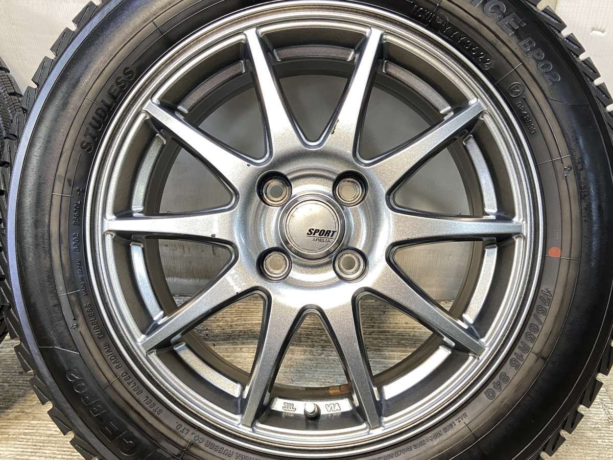 【NS】practiva ice bp02 ホイール付き175/65r15 175/65R15 イエローハット PRACTIVA ICE BP02 SPORT ABELIA 15x5