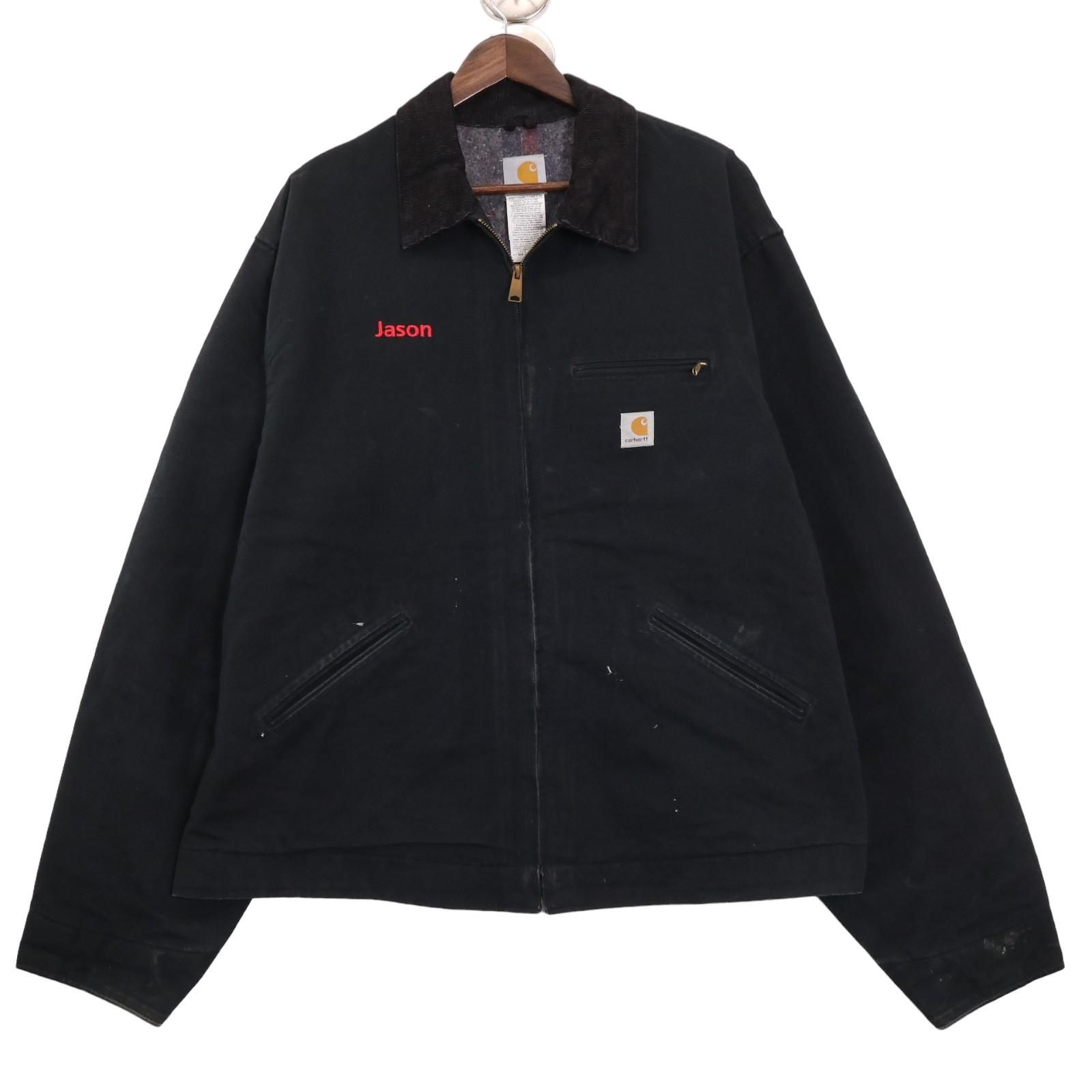 00年代 USA製 Carhartt カーハート デトロイトジャケット ワーク 企業 