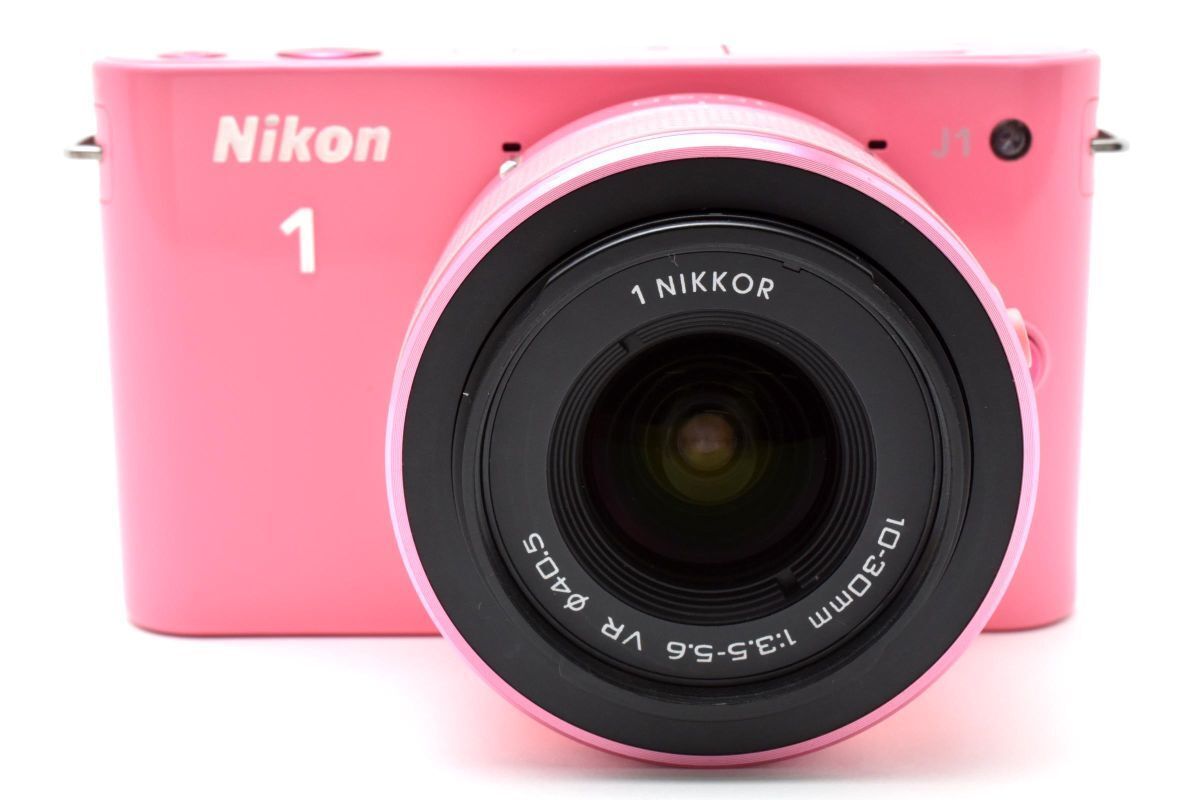 ☆ショット数5500回 美品☆ ニコン Nikon 1 J1 ピンク + 1