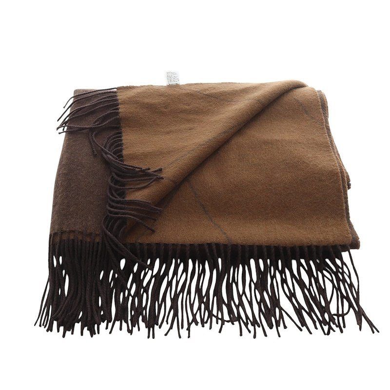 elegancese カシミヤ ストール　ブラウン エレガンセーゼ elegancese ストール マフラー 大判 カシミヤ