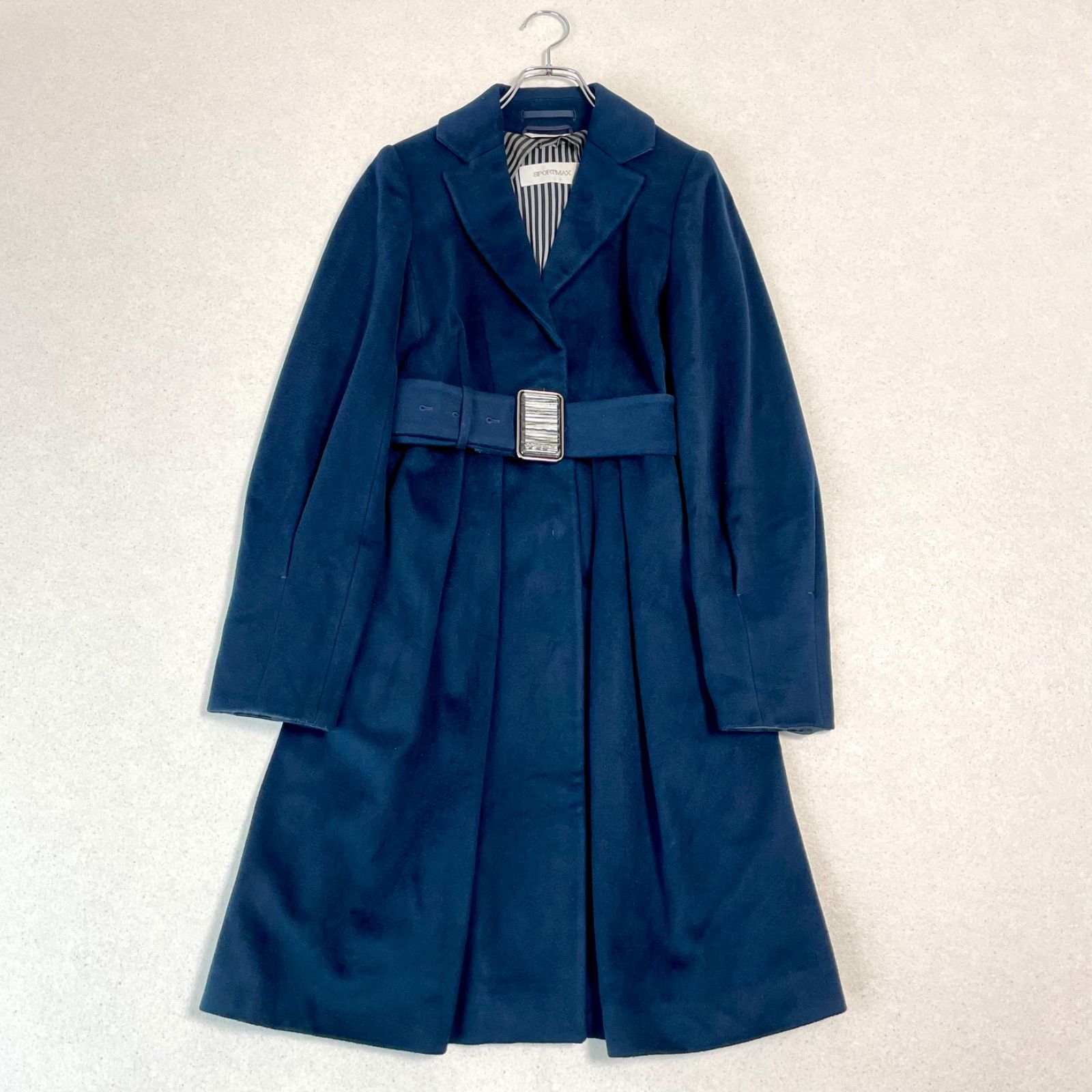 マックスマーラ スポーツマックス 美シルエット ロングコート ベルト