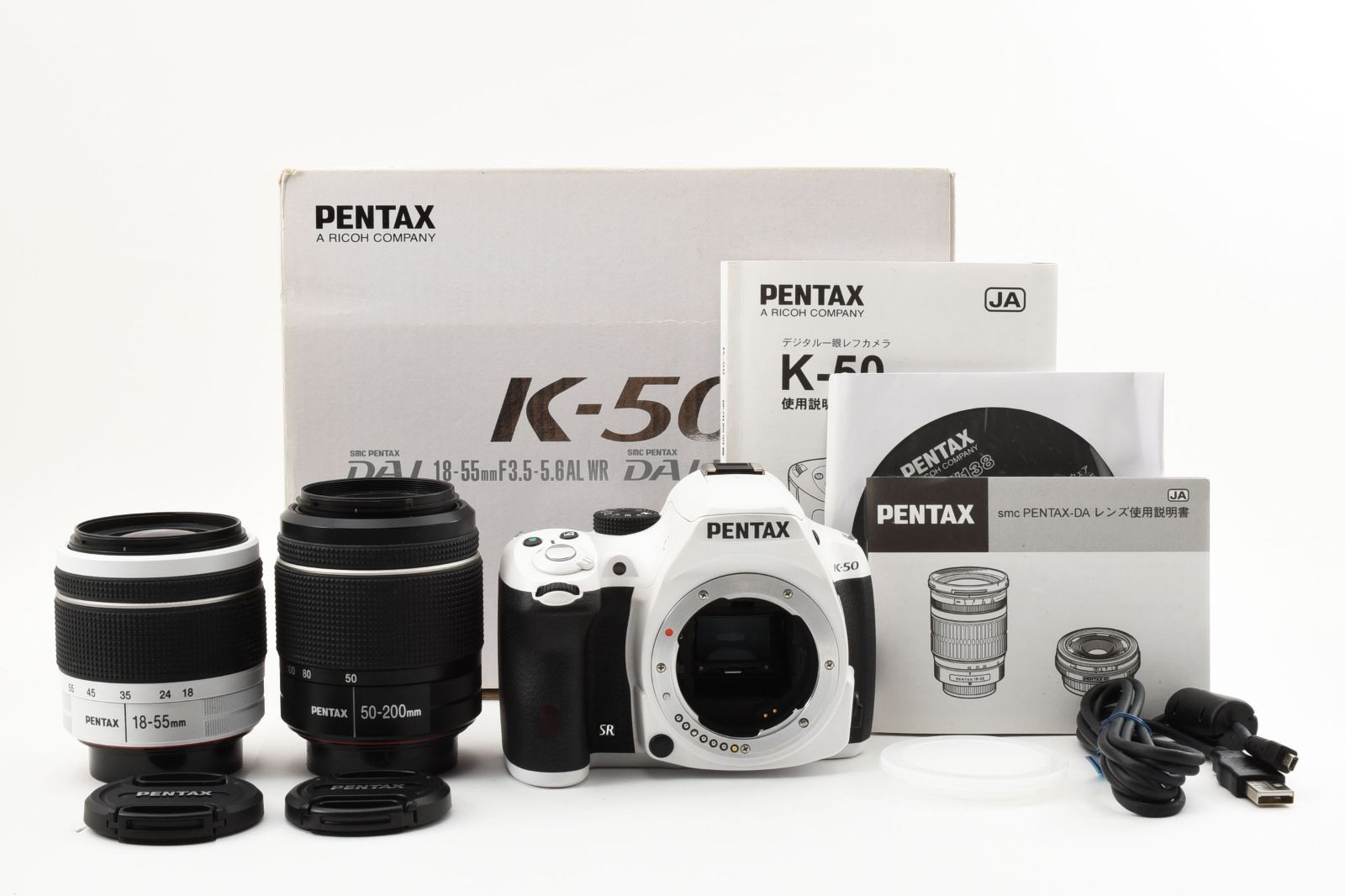 ☆良品☆ 「ショット数4,477枚」 ペンタックス PENTAX K-50 ダブル 