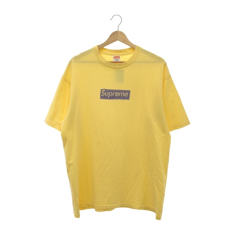 【中古】Supreme 04SS Pen Box Logo Tee L イエロー シュプリーム[91]