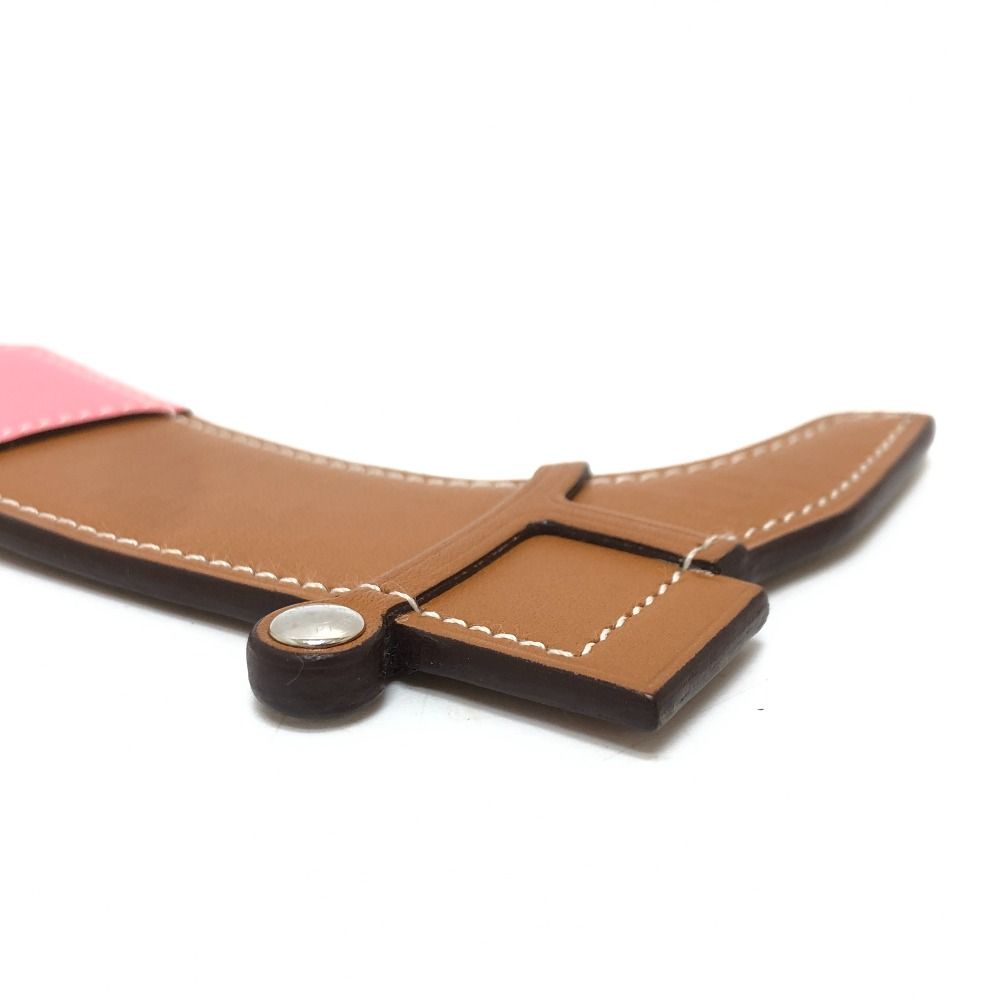 HERMES エルメス バッグチャーム パドックブーツ レザー