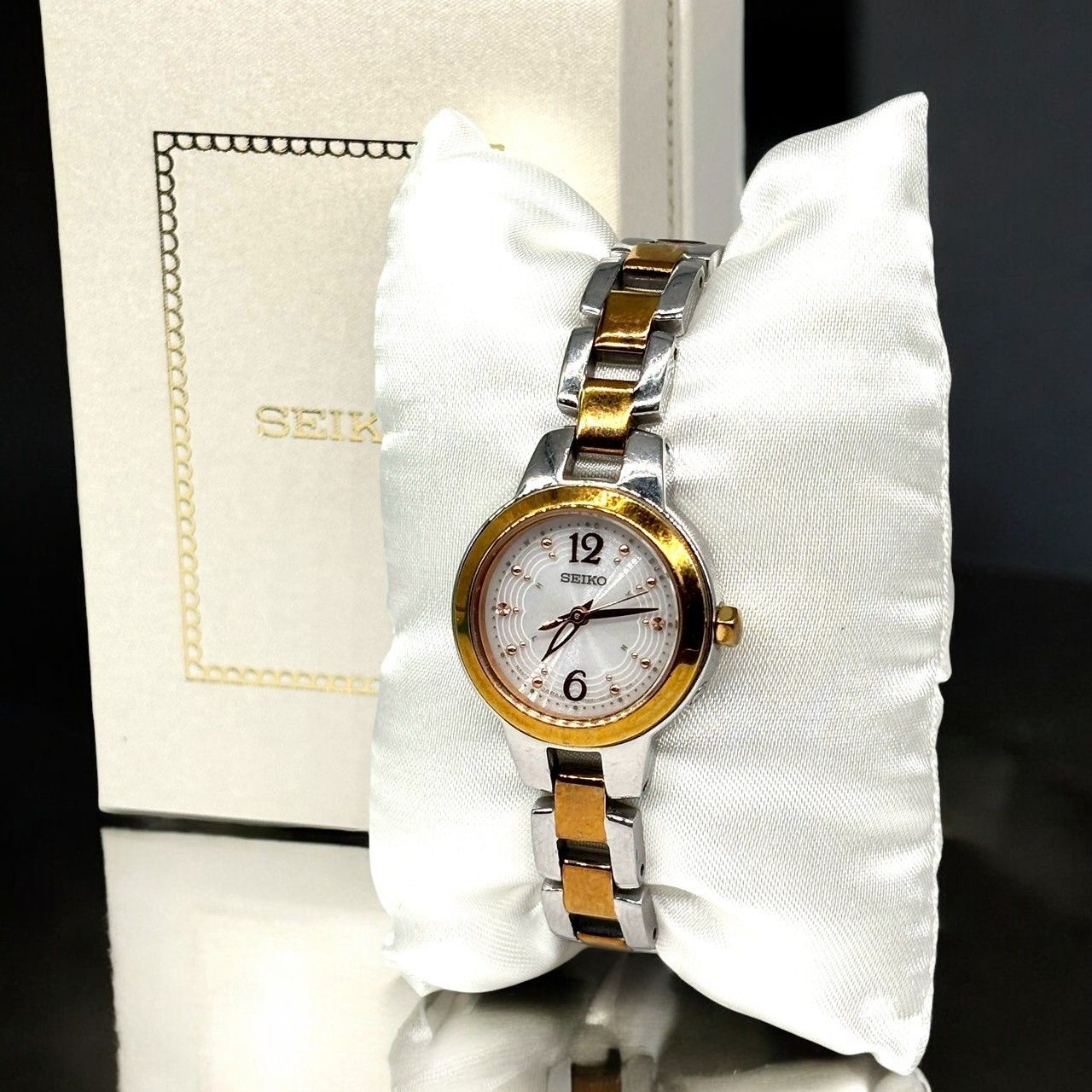 ヴィンテージ SEIKO セイコー TISSE ストーン レディース