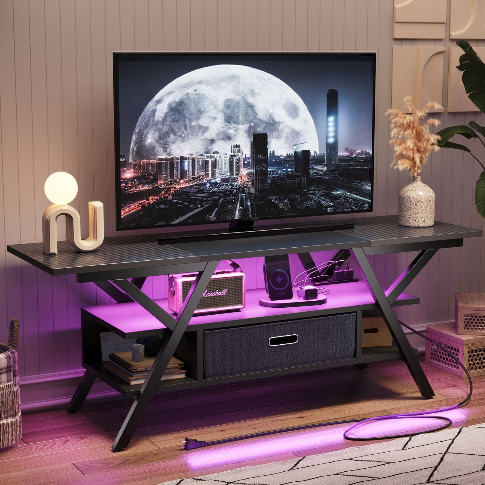 テレビ台 幅140㎝23~65V対応ローボード 木製 ロータイプ収納棚付隠す収納 テレビ台 幅140㎝23~65V対応ローボード 木製 ロータイプ収納棚付隠す収納