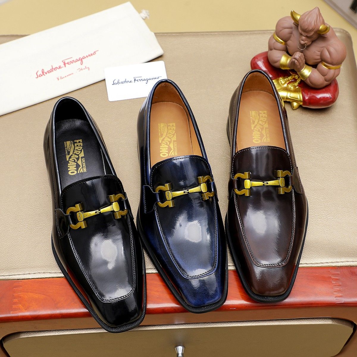 フェラガモ ビジネスシューズ ○フェラガモ Salvatore Ferragamo 牛革