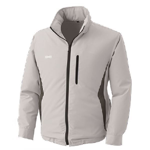 フード付き 空調服(KU90520)/作業着 【カラー：シルバー 5L】 クラレ