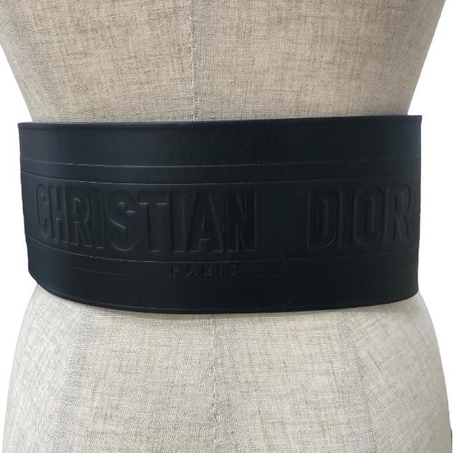 Christian Dior ディオール エンブロイダリー ロゴ カーフスキン