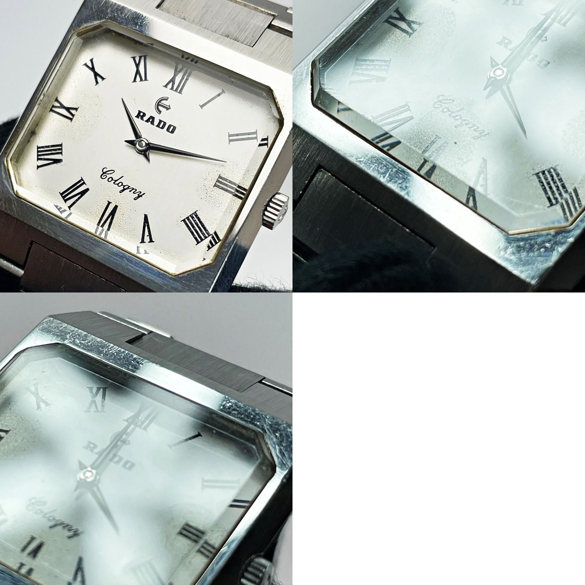 RADO ラドー Cologny コロニー シルバー×ホワイト 手巻き スクエア