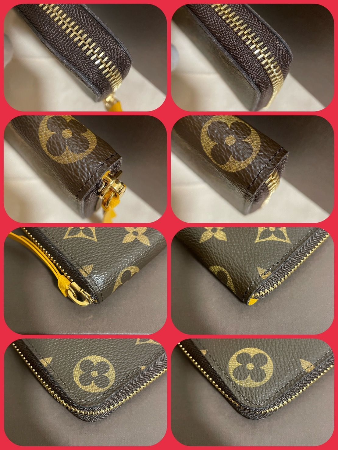 ほぼ新品】ルイヴィトン モノグラム ポルトフォイユ クレマンス ミモザ