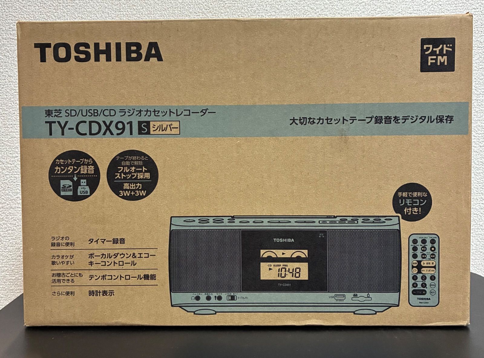 トップ ✨保証書一部破れ・箱汚れあり✨ TOSHIBA 東芝 TY-CDX91 S CD