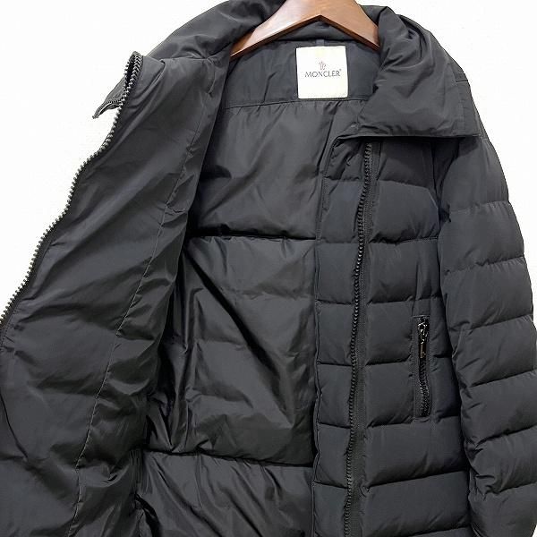 wxc モンクレール Moncler ダウンジャケット 黒 ダウンコート ジップ