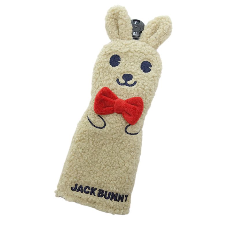 ジャックバニー/JACK BUNNY ゴルフ うさぎ ぬいぐるみ ボア ヘッド カバー ベージュ  サイズ ユニセックス表記なし
