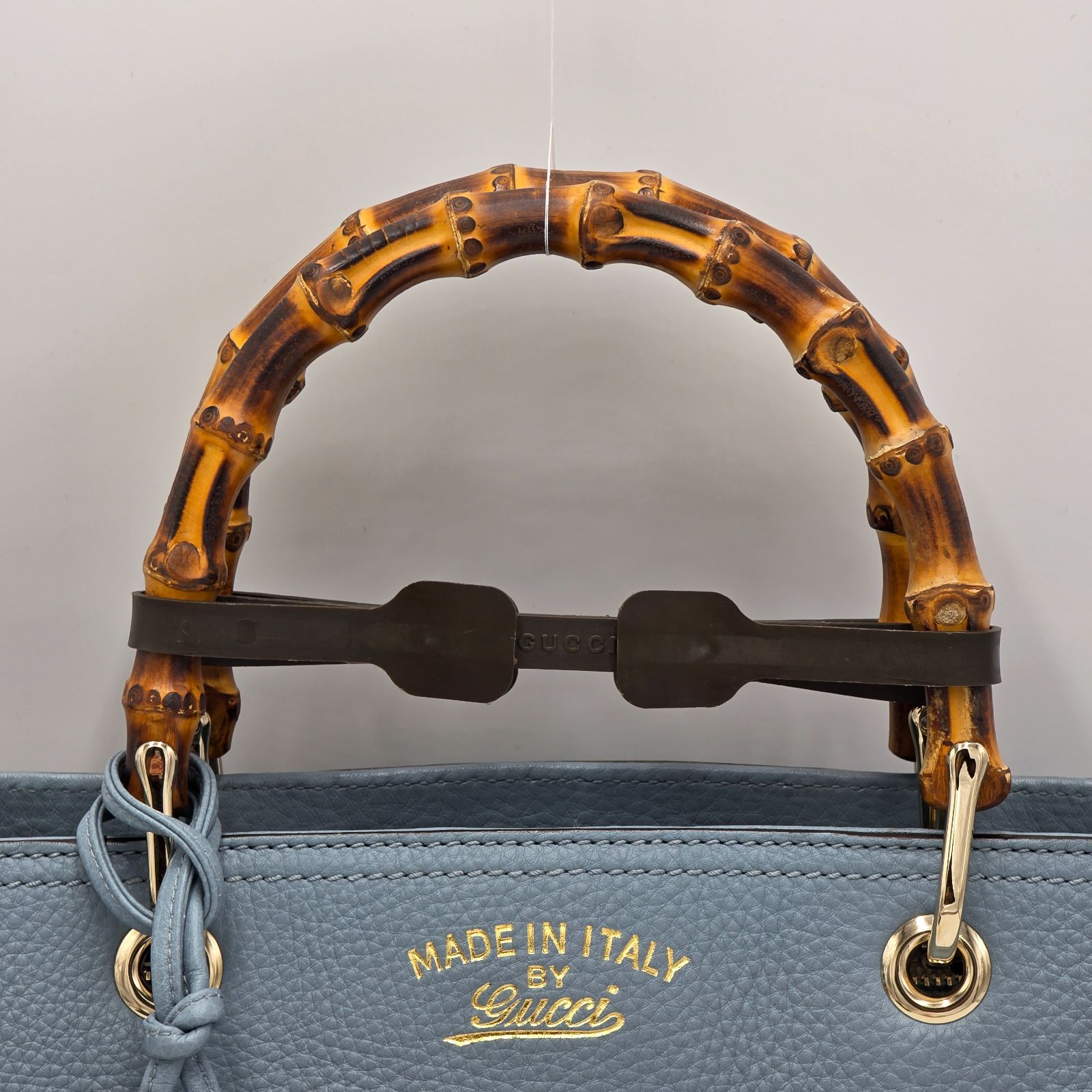 中古／AB】50周年限定 GUCCI グッチ バンブー ショッパー