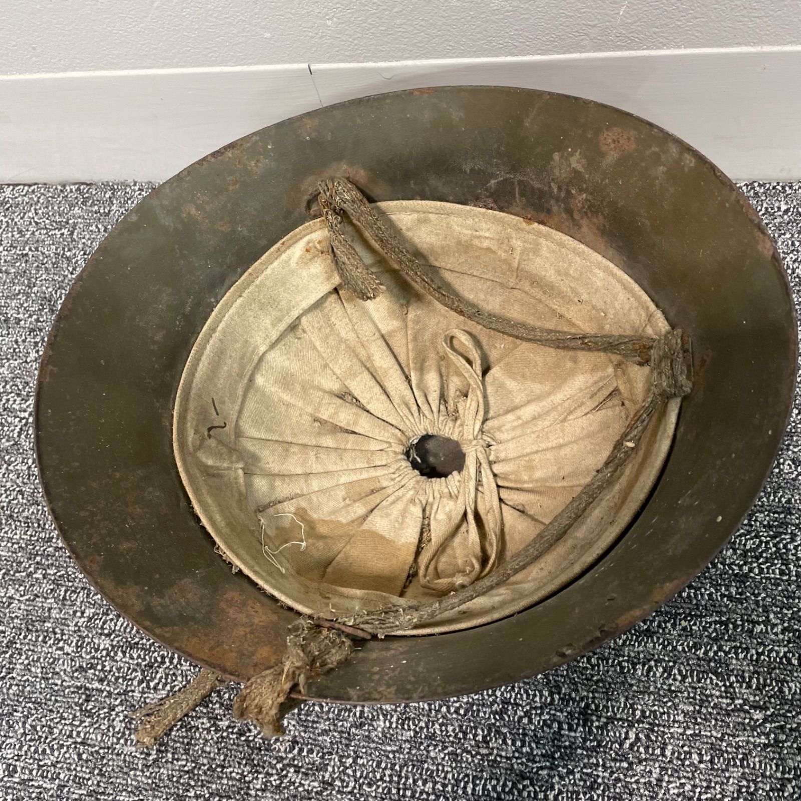 湯布院アンティーク ビンテージ ミリタリー ヘルメット 個人装備 当時