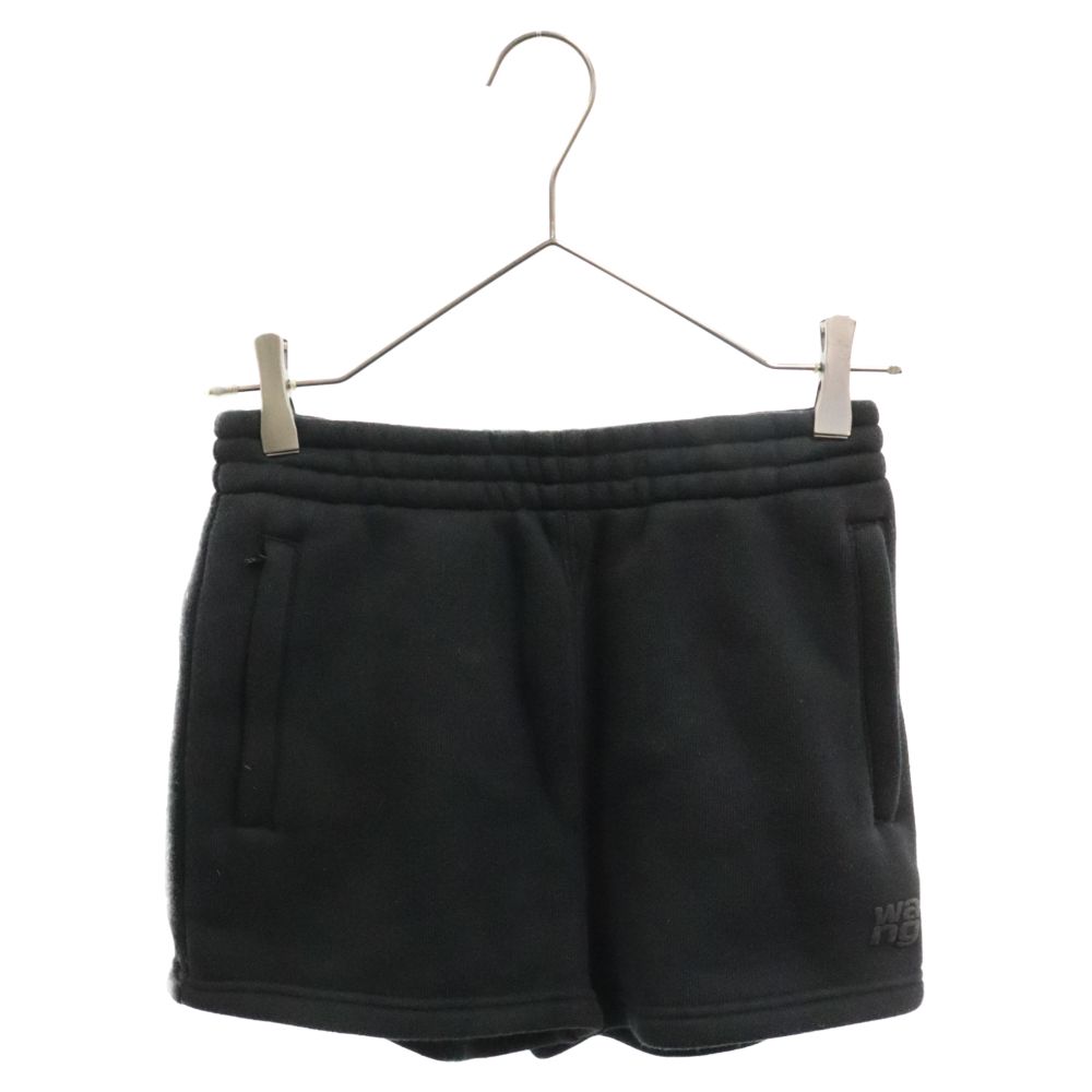 ALEXANDER WANG (アレキサンダーワン) フロントロゴ スウェット ショーツ 4CC3224349 ブラック