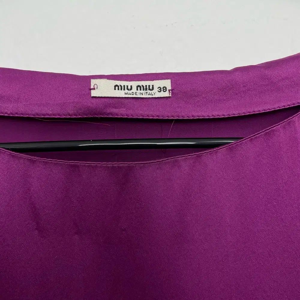 MIU MIU ミュウミュウ Miu 紫 シルク ワンピース 38