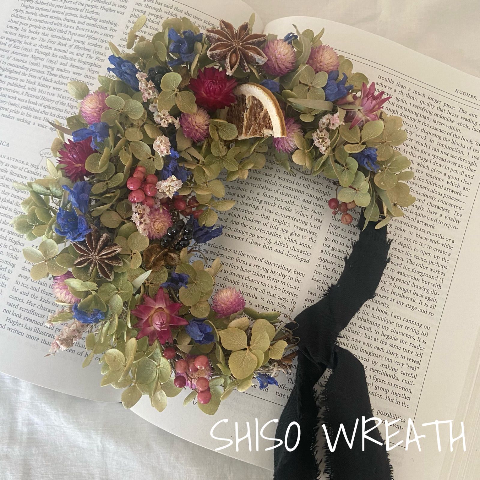 アナベルの三日月リース