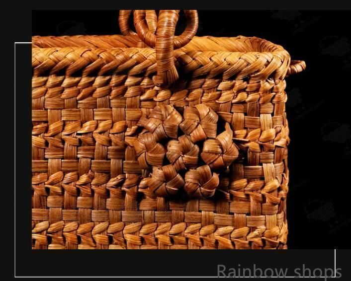 美品　未使用　職人手編み　山葡萄かっご　バッグ　定番　網代編み smbosco_2258023mzu_11