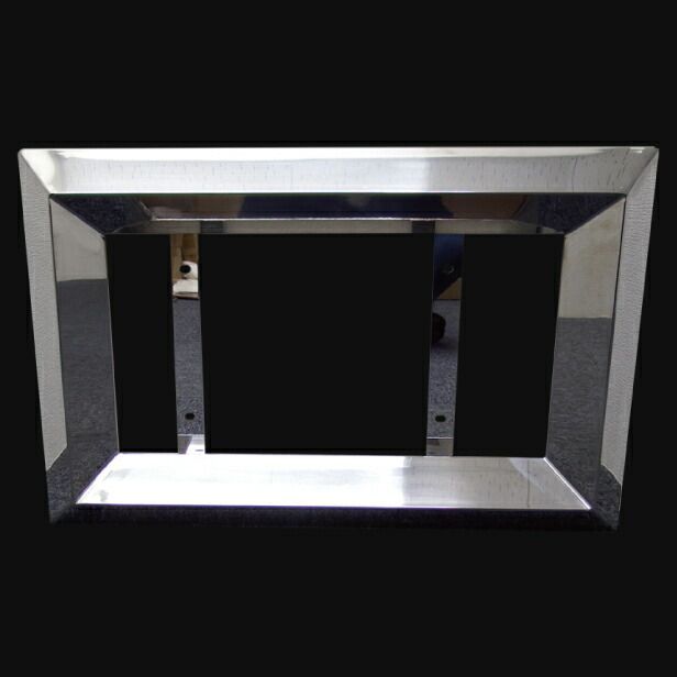 送料無料 大型車用 字光式ＯＫ♪ 60角おこし ステンレス ナンバーフレーム RQNC47