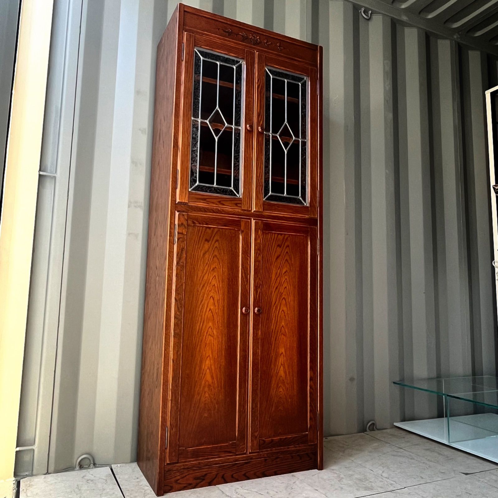 取付無料！三越家具 ブルージュ おしゃれアンティーク 天然木