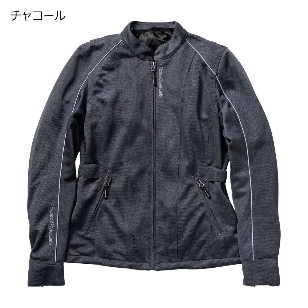 在庫限り バイク レディース ジャケット 春夏 スタイルアップメッシュジャケット 肩 肘 脊椎 胸部 プロテクター付属 Rosso StyleLab ロッソスタイルラボ 3色 | 5サイズ S M L LL ROJ120 女性用 インナー