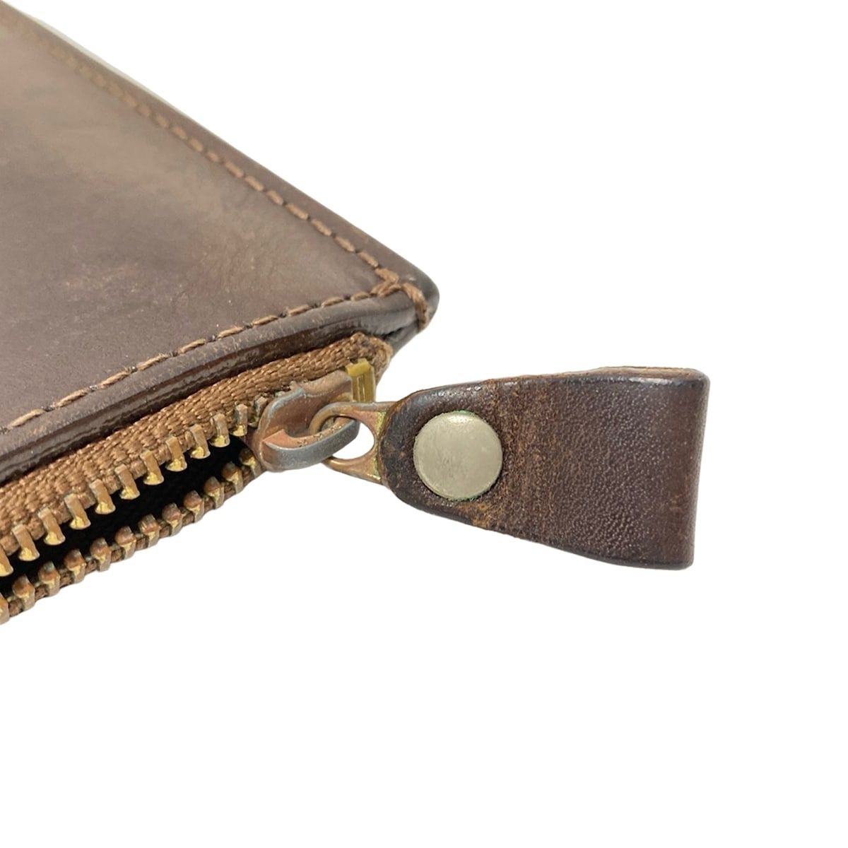 ツチヤカバンセイゾウショ 土屋鞄製造所 財布 コインケース オイルヌメ革 ブラウン がま口 トーンオイルヌメ ミニがま口 美品 土屋鞄製造所(ツチヤカバンセイゾウショ) コインケース - ブラウン